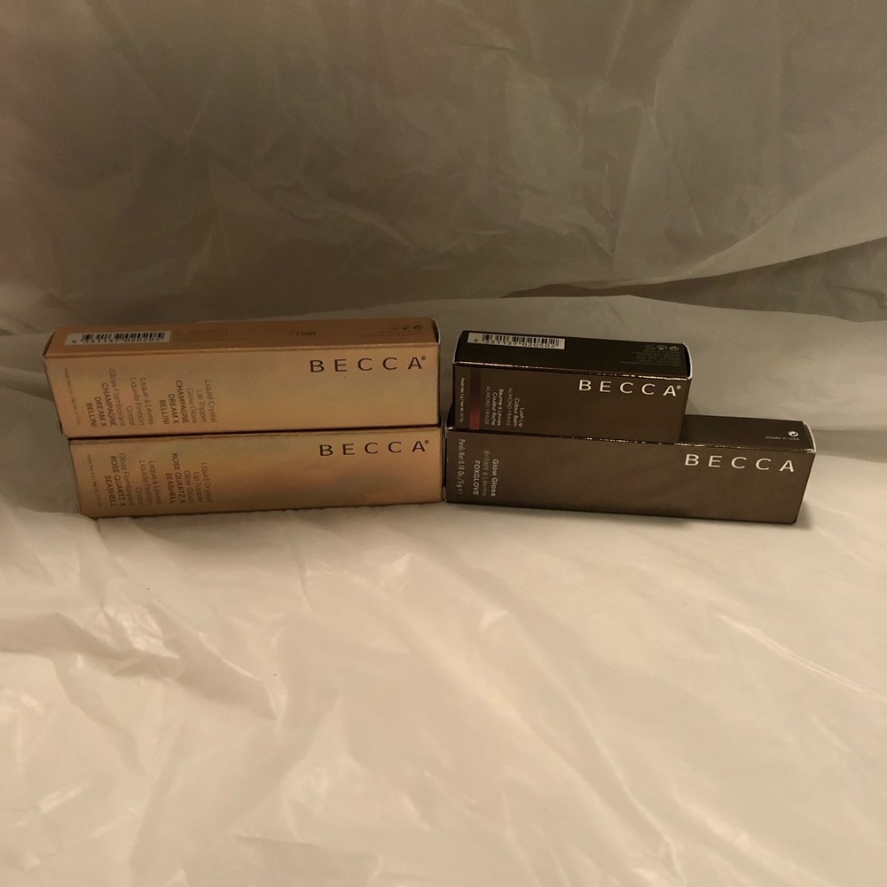 Set of 4 Becca Lipglosses and Lipsticks